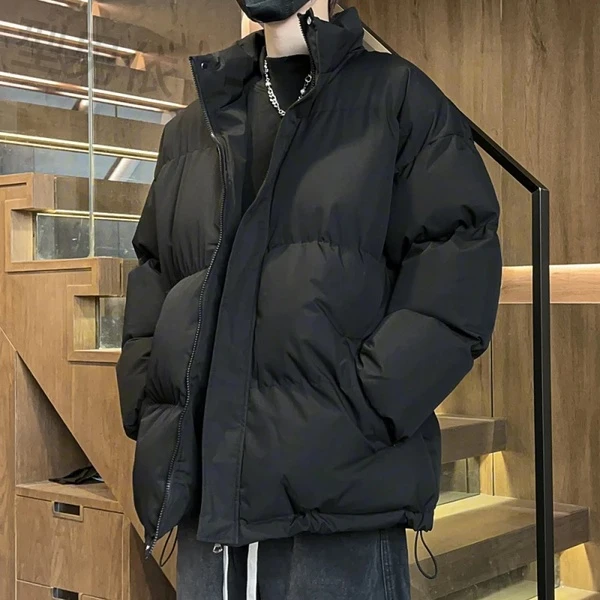 2024秋冬新款棉衣男士小棉袄加厚情侣ins百搭棉服立领保暖外套