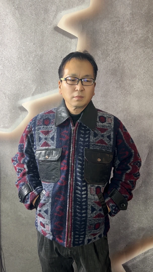 （高货孤品）进口头层男士皮衣时尚休闲秋冬复古潮流男款设计师