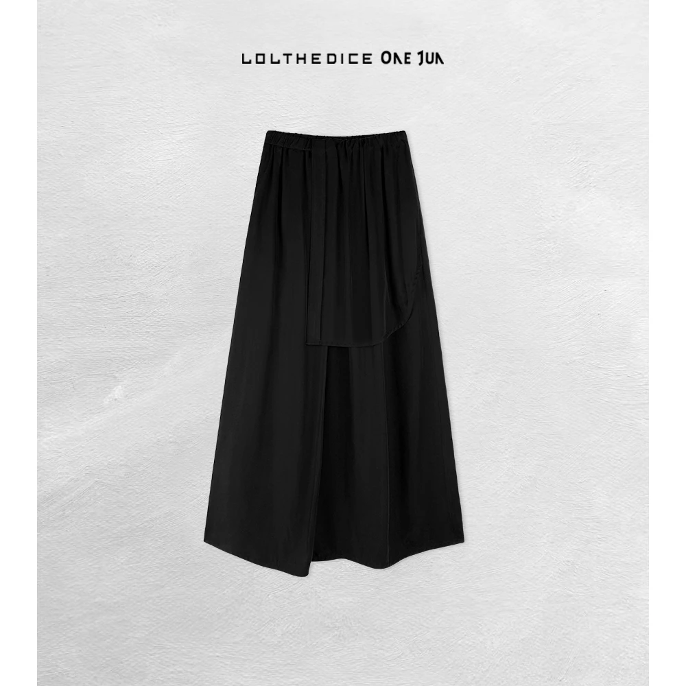ONE JUN|不规则半裙 设计感小暗黑风多片剪裁调性松紧腰J23Q0501