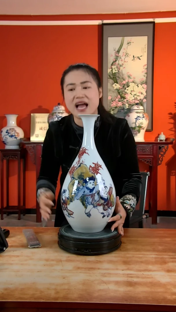 【闪购商品】摆件景德镇陶瓷摆件瓶1