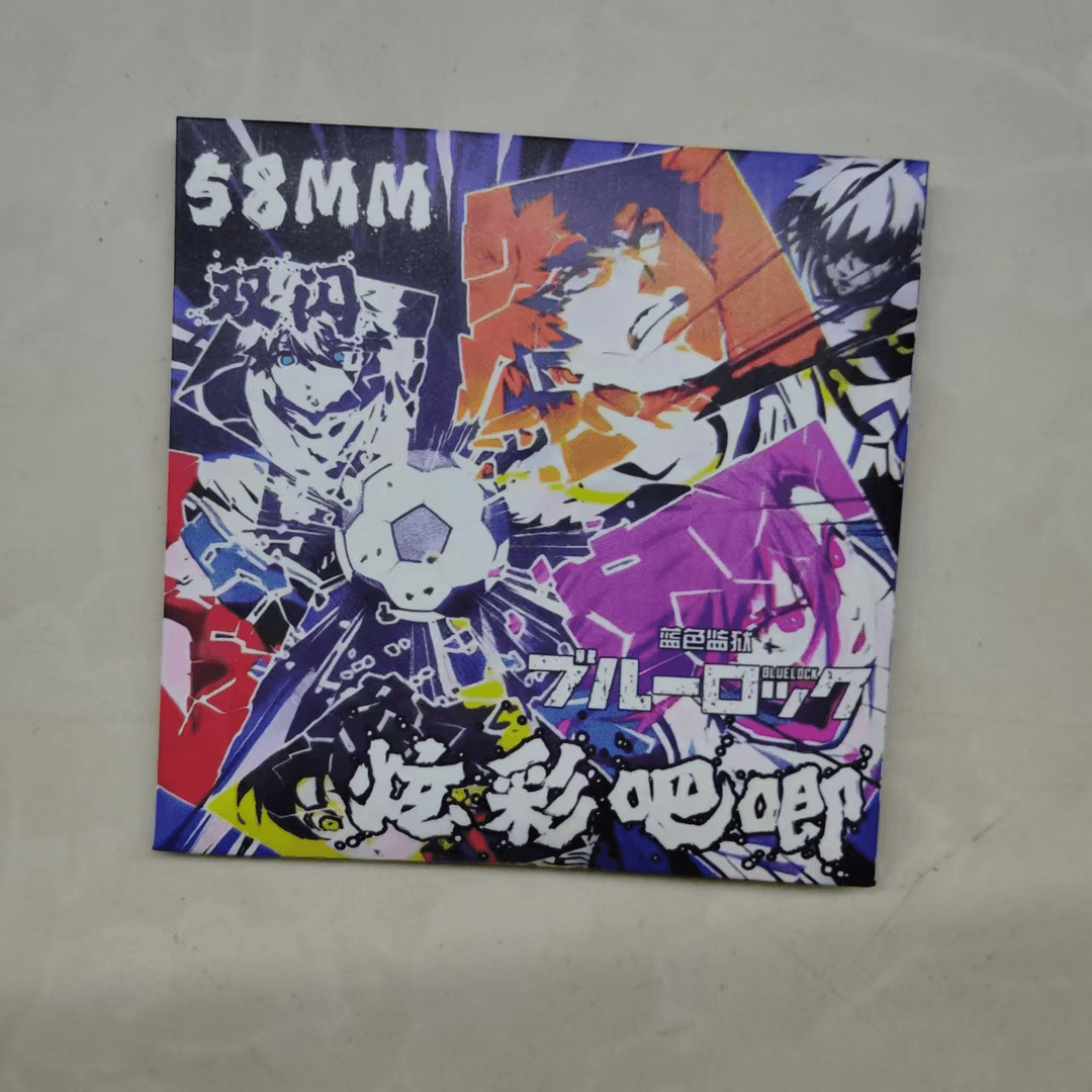 蓝色监玉双闪吧唧盲盒 36到手24个