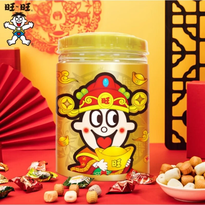 旺旺牛奶糖 500g罐装混合口味软糖喜糖儿童休闲糖果零食