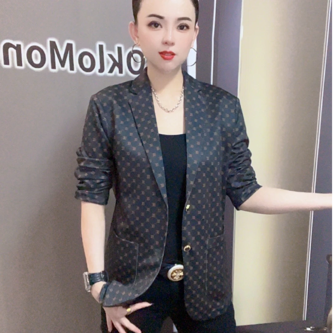 【慕克男装】欧货潮流时尚个性百搭字母长袖西服