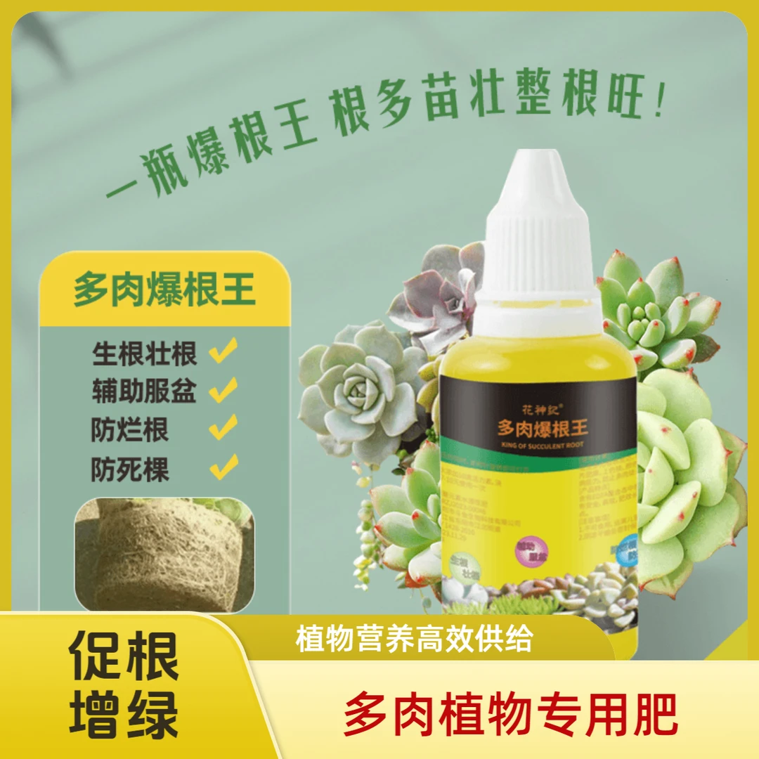 【多肉爆根王】快速生根壮苗剂多肉植物专养营养液花水肥通用生根液