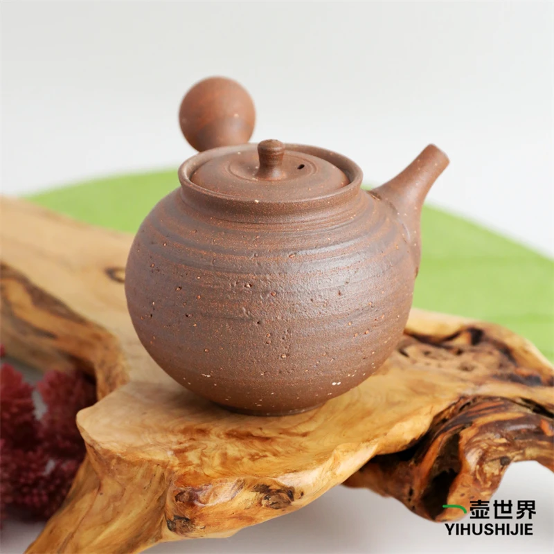 常滑烧急须 北条-79梨皮250ml 纯手工侧把日式陶茶壶茶具现货