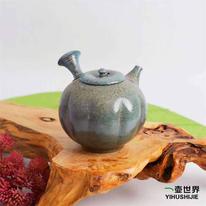 常滑烧纯手工日式紫砂侧把陶茶壶 白岩大佑 -05 柴烧 230ml 现货