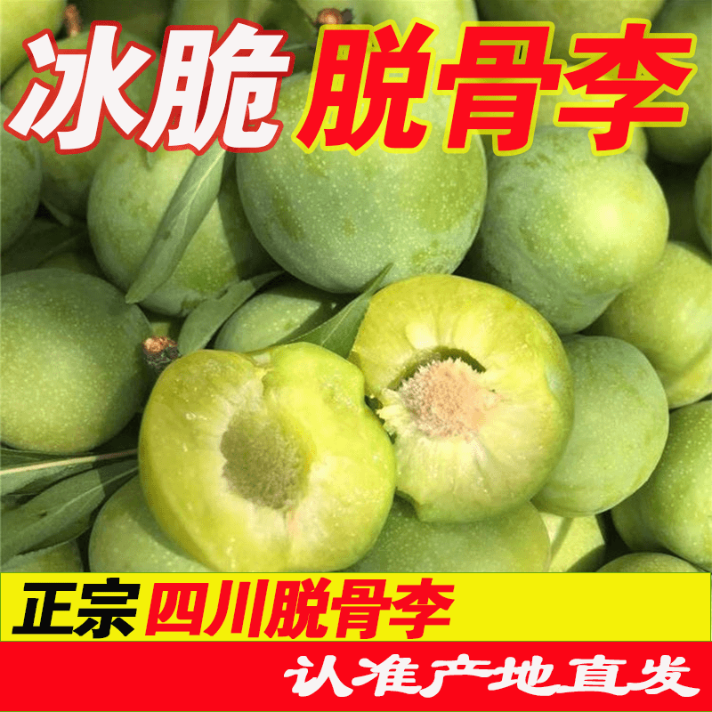 正宗四川冰糖脱骨脆李新鲜果园品质种植