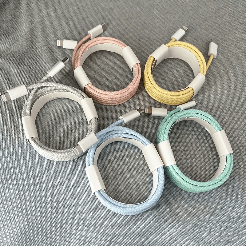适用苹果编织线20W快充数据线iPhone14/13通用闪充线type-c加粗线