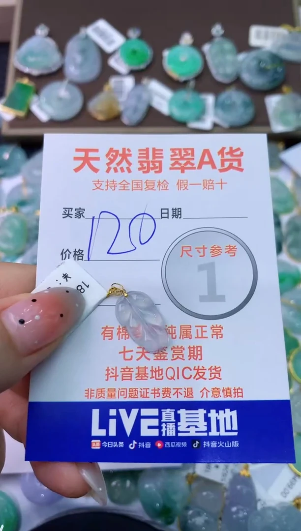 【闪购商品】翡翠颈饰18K金镶嵌111111111