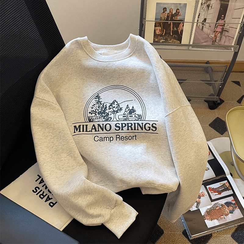 特大码300斤加绒加厚重磅宽松卫衣男休闲百搭圆领韩版秋冬上衣潮2