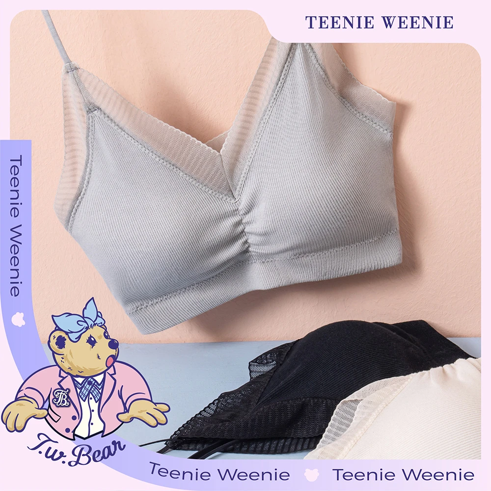 Teenie Weenie2023新款舒适百搭TW-雪绒芝士WX文胸内衣TTEB22143I