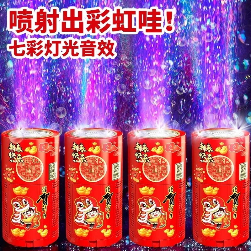 【创意新品】网红礼花全自动七彩泡泡机