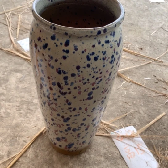 紫砂花盆口15。高36，