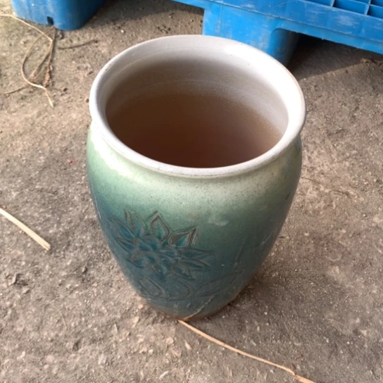 紫砂花盆口20。高31。