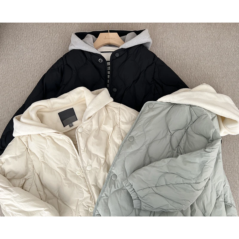 新款 中性款儿童羽绒服 中大童男童女童绗缝款夹克外套