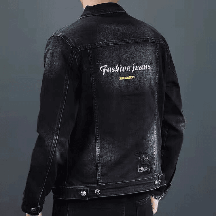 新款秋季新款牛仔外套男士夹克韩版修身休闲潮流褂子网红社会帅气