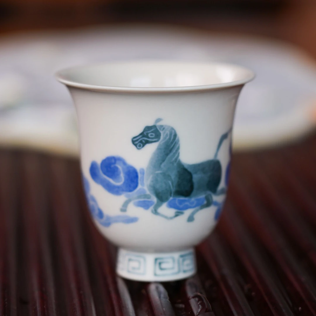 【虎酥酥】生肖杯子 午马 全手工绘制 主人杯