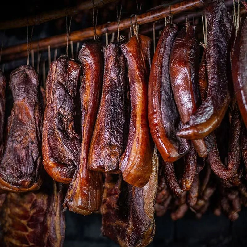 湖南贵州湖北四川柴火烟熏五花腊肉咸香真空新鲜土猪肉农家腊肉