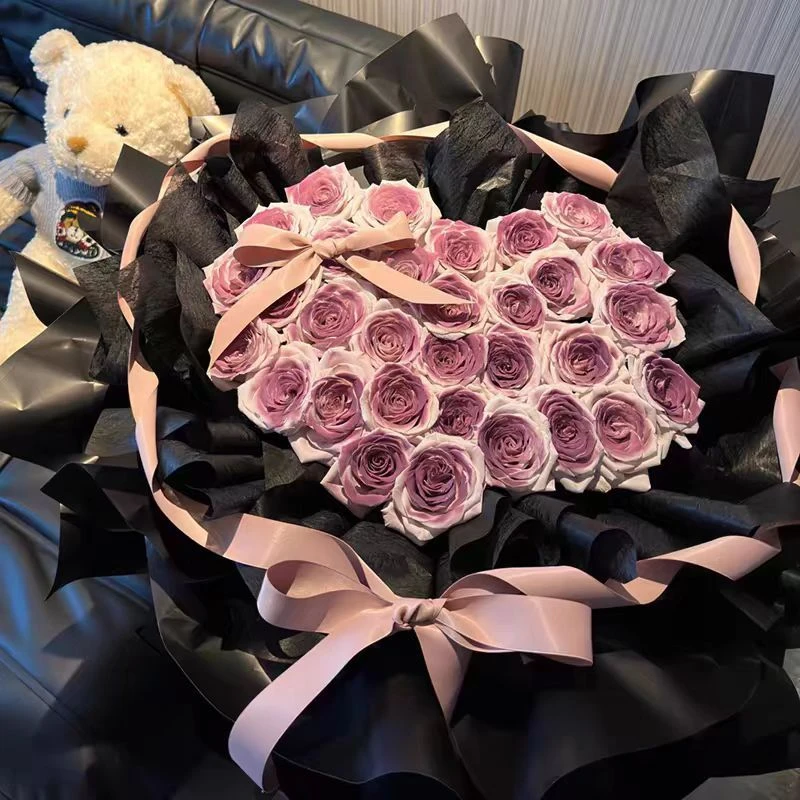 【极致偏爱】33朵乌梅子酱玫瑰花束红玫瑰粉玫瑰花束花店送花上门生日鲜花女士生日花束送爱人