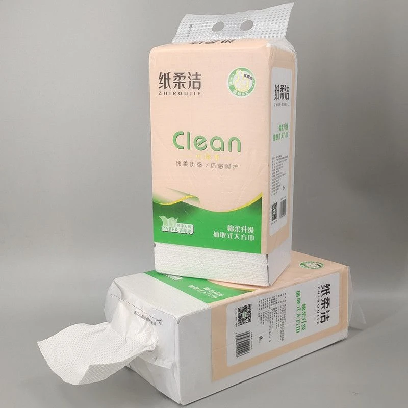 独立包月半弯挂式抽纸无印花家用孕妇超薄质感抽取式绵柔厚实棉柔