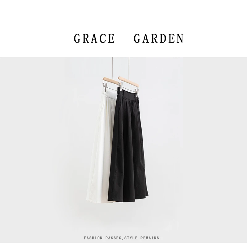GRACE GARDEN【315号】白伞裙！限定！抗皱法式轻薄感伞裙YQ4G1605