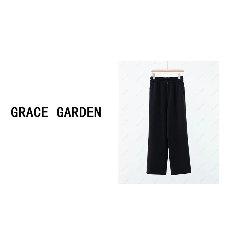GRACE GARDEN【14号】露神裤！软糯抽绳松紧腰休闲裤XXK4D1940