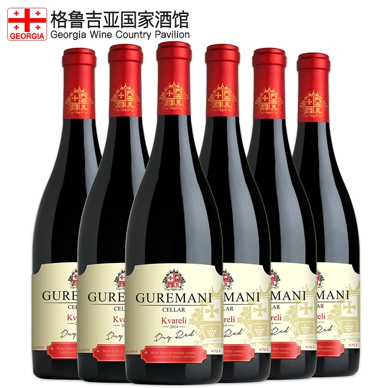 格雷玛尼科瓦雷利干红葡萄酒750ml*6瓶整箱 格鲁吉亚原瓶进口红酒