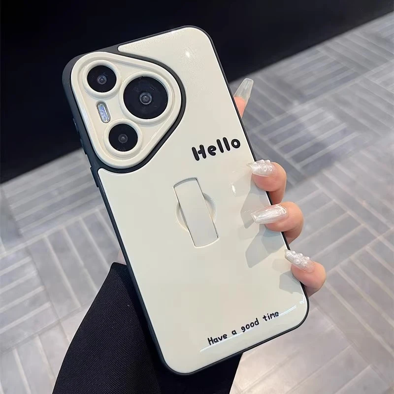 保护壳可爱适用华为pura70pro透明mate60pro+指环扣小众全包防摔