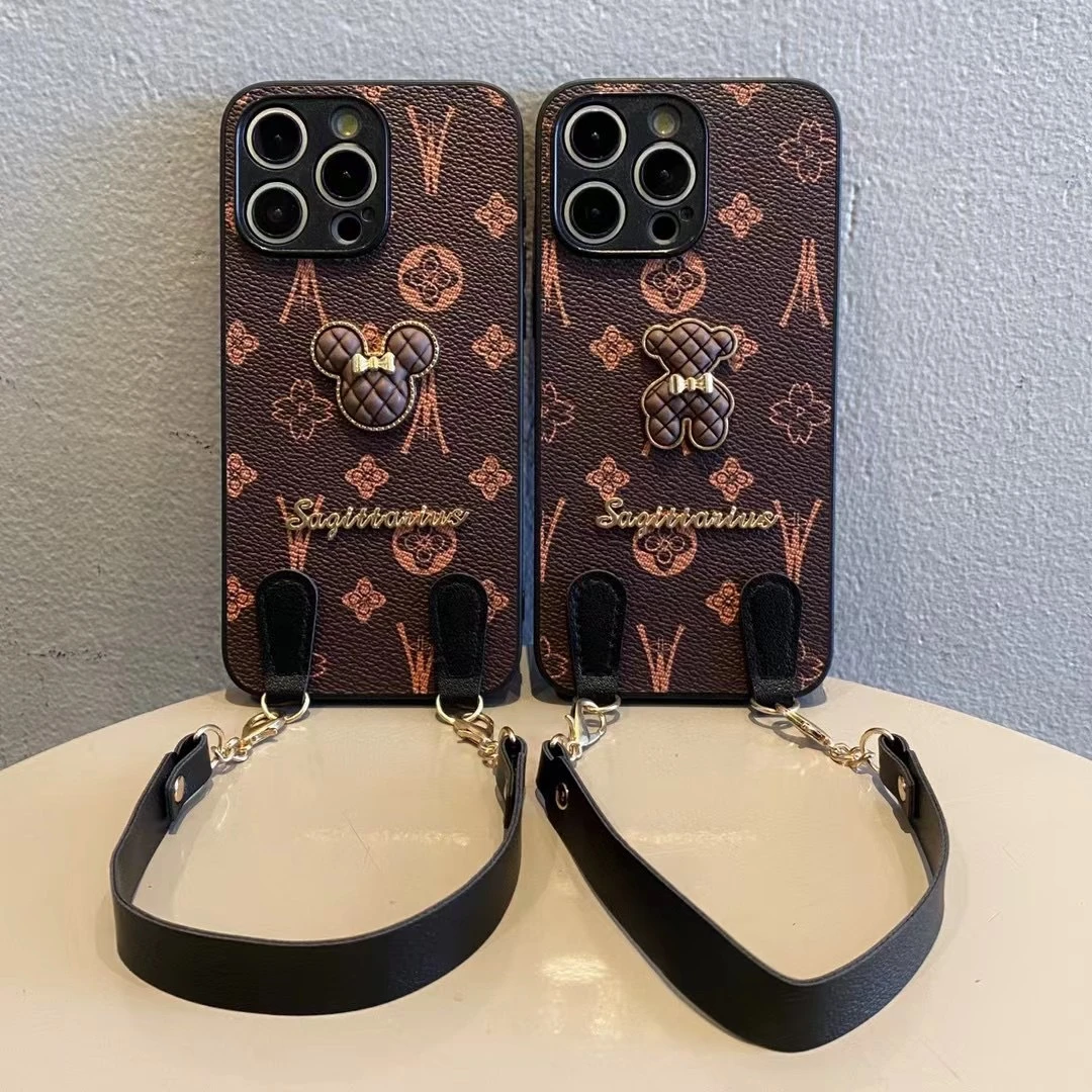 防摔全包立体手绳适用华为P70手机壳 MATE60情侣贴皮麦芒/保护套