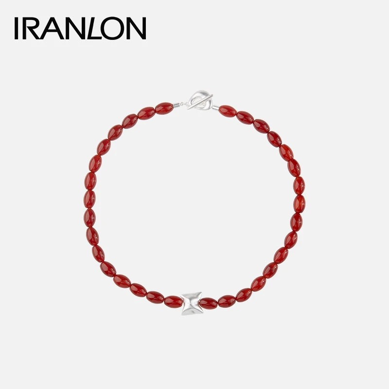 IRANLON 铜项链 自然论SOFT大枕头项链 秋冬时尚小众红色个性