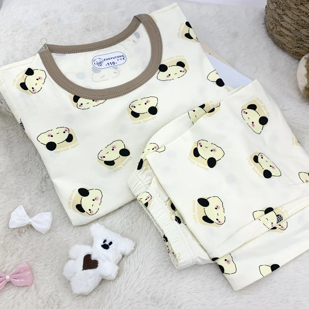 001米色小狗居家服套装