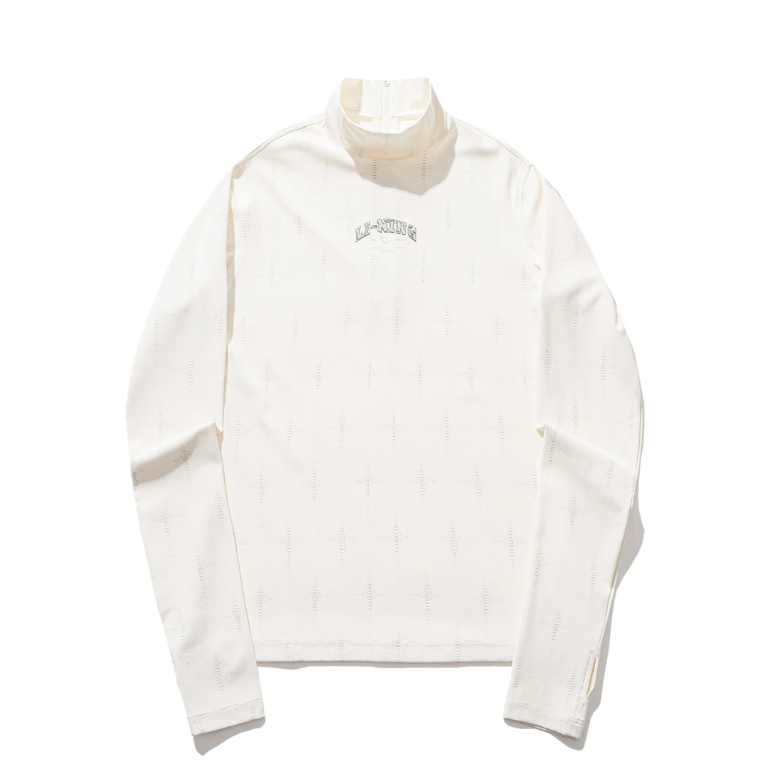 《直播》李宁2024夏季新款女子套头紧身运动休闲长袖紧身衣AUDU022