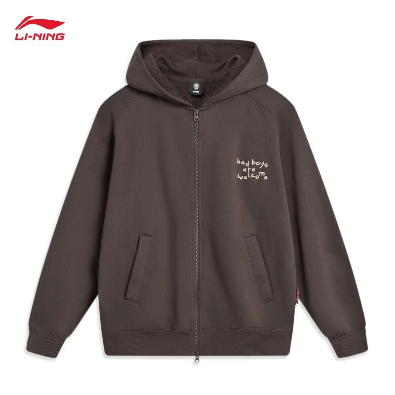 《直播》LI-NING/李宁卫衣男女同款宽松开衫连帽休闲外套AWDT869