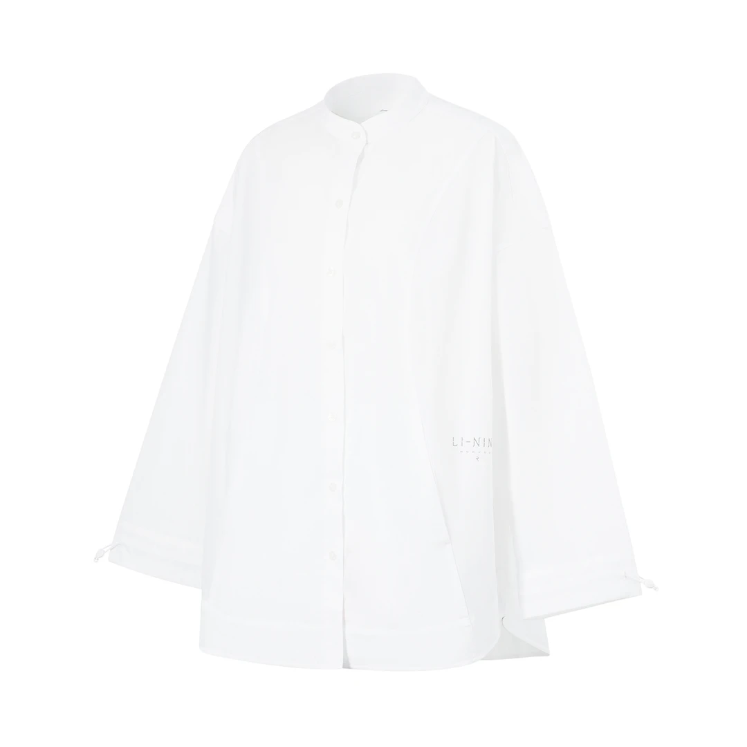 中国李宁时尚外套2024夏季新款女子潮流系列宽松透气夹克AJDU198