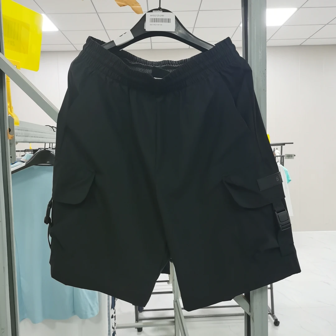 LINING李宁运动短裤男夏季新款宽松工装裤子休闲透气AKSQ123