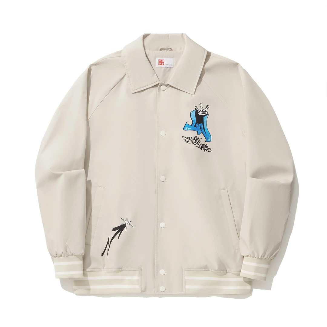 李宁2024新款潮流百搭外套男子休闲运动休闲透气宽松夹克AJDU139