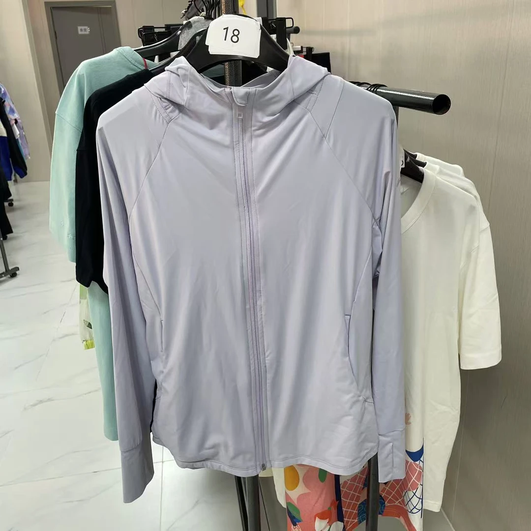 《直播》李宁夏季健身系列外套运动休闲开衫连帽卫衣女款AWDS582