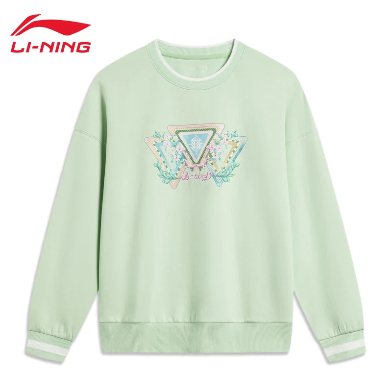 (直播）李宁宽松套头卫衣女中国文化系列运动潮流运动服AWDT374