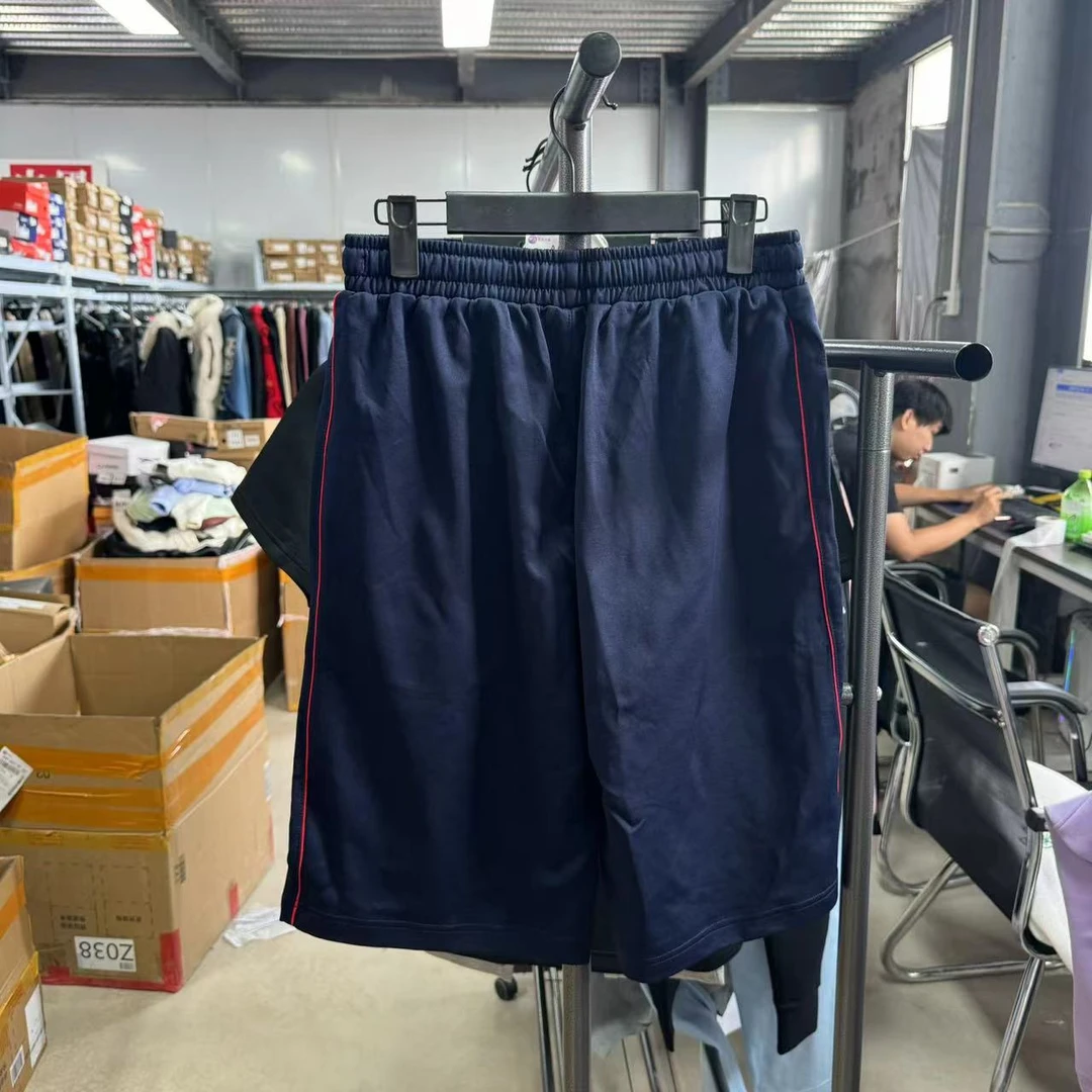 李宁夏季团购系列运动裤宽松针织松紧带短裤童装AKSR892