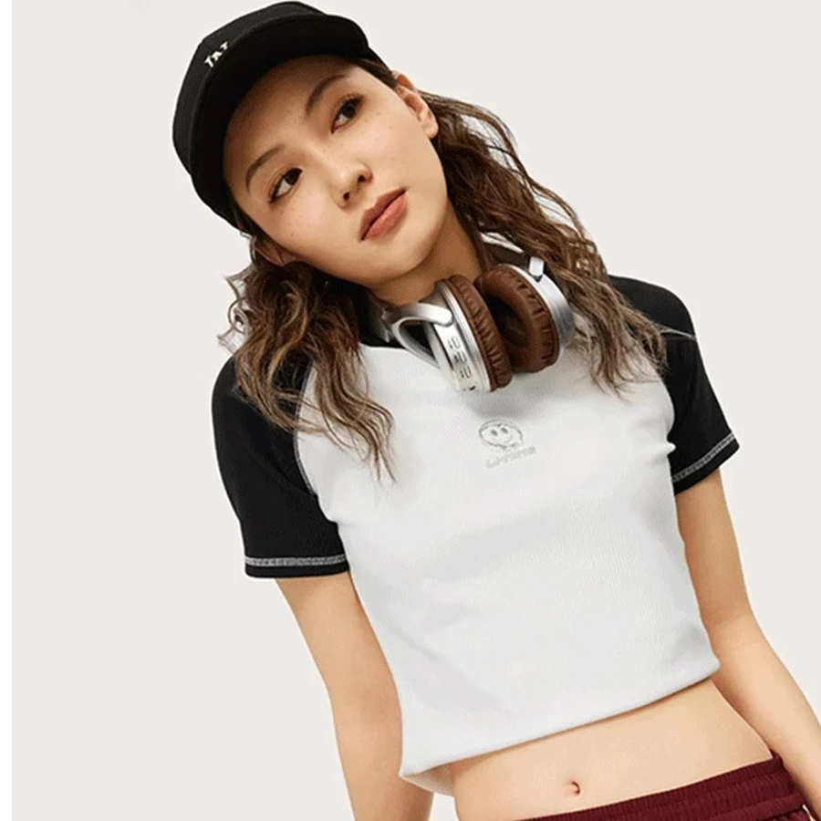 《直播》李宁女子短袖文化衫2024新款短款运动休闲短袖T恤AHSU342