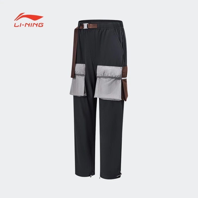 LI-NING/李宁运动裤男秋季时尚舒适透气宽松潮流运动长裤AYKT599