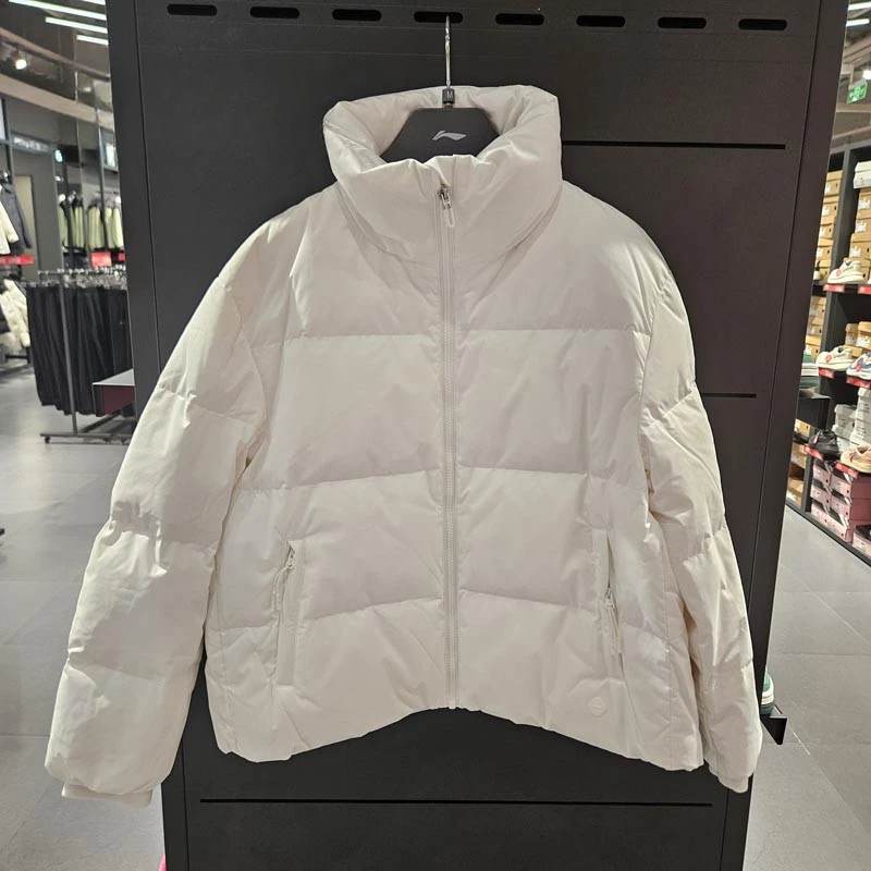 (直播）李宁短款羽绒服新款女子健身系列时尚保暖羽绒服 AYMU516