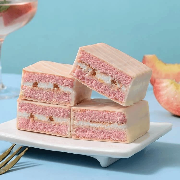 唇动经典桃子夹心蛋糕糕点零食营养学生早餐速食面包