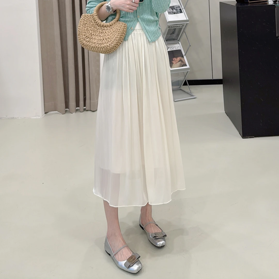 ZMMY严选私服【半身点缀】品质款显瘦珠光仙女琉璃半身裙4090534