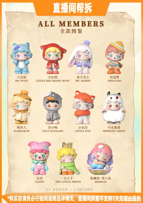 【拆盒】点点童话镇系列潮流玩具盲盒手办摆件
