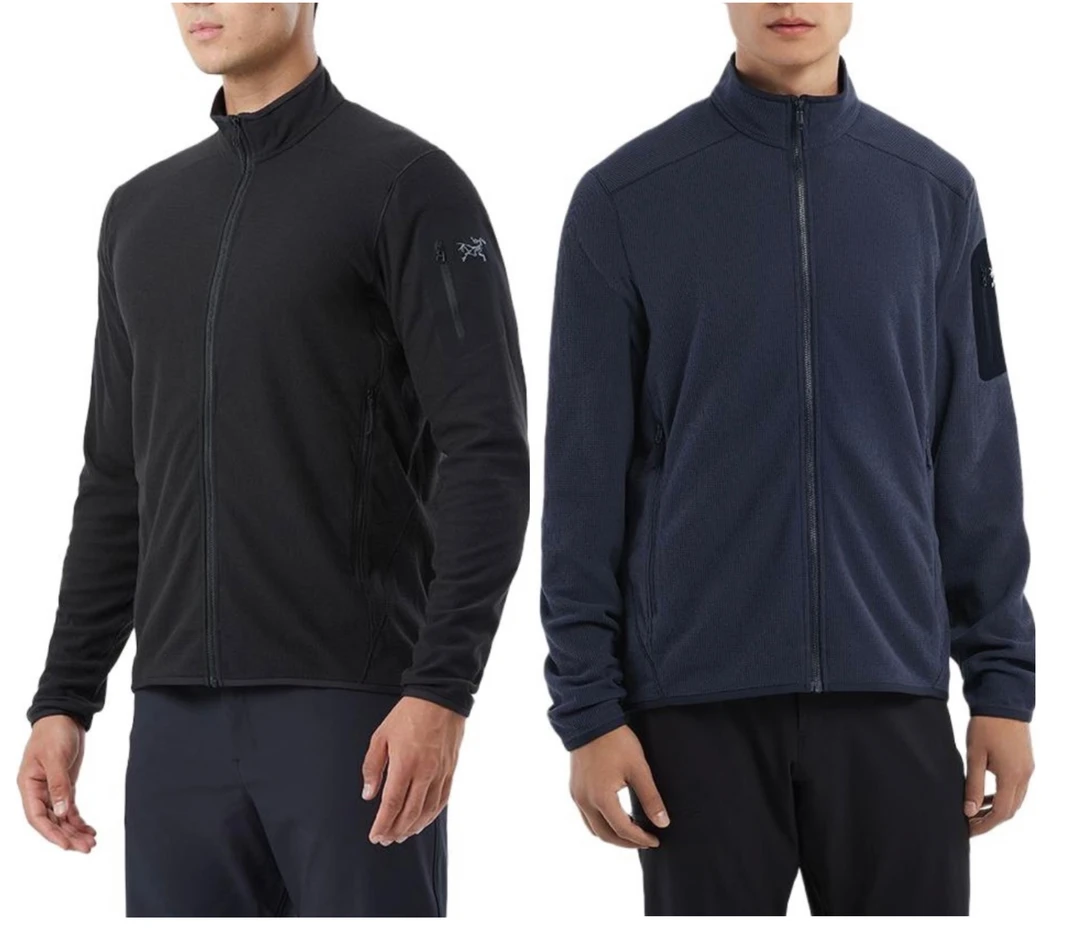 始祖鸟Delta LT Jacket纯色拼接立领拉链 臂标夹克