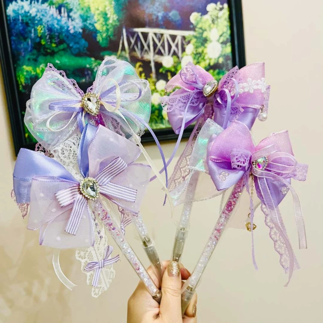 纯手工蝴蝶结手账笔刀蝶恋花紫色开箱笔刀包邮