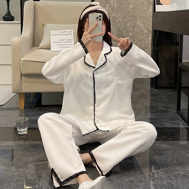 10-2月份秋冬空气棉月子服加厚孕妇睡衣哺乳衣产后喂奶家居服套装