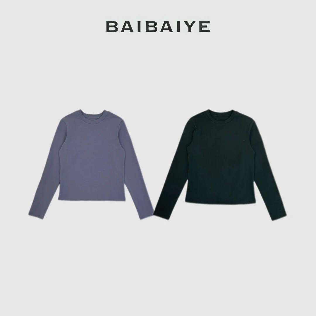 极简软糯亲肤打底上衣【BAIBAIYE】Z24FT464