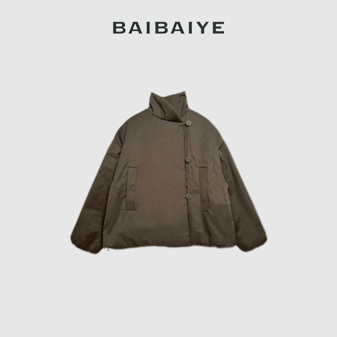 复古斜襟棉服【BAIBAIYE】Z24FU405